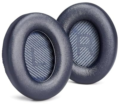Bose 700 (NC700) Replacement Earpads, Black Leather Cushions, High-density Noise Isolation Foam (Dark Blue)