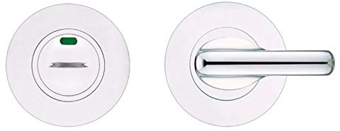 Zoo Bathroom Turn and Release - Polished Stainless Steel - Disabled Turn with Indicator