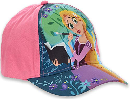 Kappe, Baseball Cap, Schirmmütze für Kinder, Mädchen, Rapunzel, 100% Baumwolle mit Klettverschluss verstellbar (52, Pink)