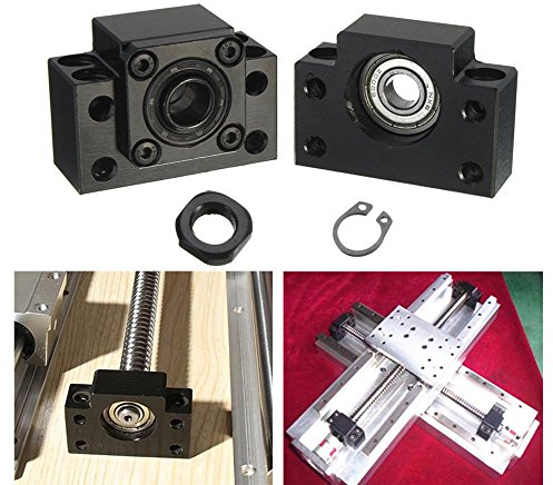 RanDal 2Pcs Bk12 Bf12 Kugelumlaufspindelstützen Für Kugelumlaufspindel Sfu1605 Cnc Xyz Teile