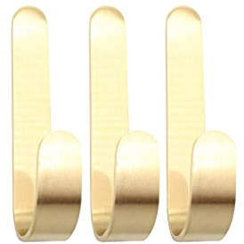 Natural Goods Berlin 3x GARD JOT crochet mural, crochet pour manteau, auto-adhésif, montage adhésif, crochets pour manteau (Or)