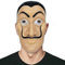 Gesichtsmaske Salvador Dali Maske Kostüm Party Verkleidung Halloween Karneval (Salvador Dali), Einheitsgröße