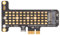 Carte Adaptateur M.2 NVMe SSD (clé M) vers PCIe X1, Prend en Charge M2 NVMe SSD 2280, 2260, 2242, 2230, Compatible pour XP, pour 7, pour 8, pour 9, pour 10 et Versions Ultérieures