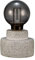 Pauleen 48282 LED Tischleuchte Noble Flare mobile Tischleuchte Timer Batterie incl. 1x0,2 Watt Wohnzimmerlampe Grau Beton, Glas 2500 K E27