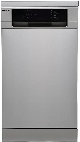 Daewoo lavavajillas DA1D5SI0ES, 45 cm Libre Instalación, Color Inox, 5 programas,10 Cubiertos, Clase E