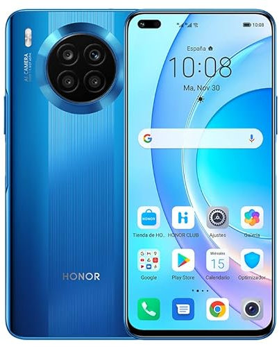 HONOR 50 Lite - Smartphone 128GB, 6GB RAM, Dual Sim, Deep Sea Blue (Reconditionné)