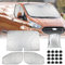 Opaltool Parasol para Parabrisas para Transit Custom 2012-2025, 3 PCS Juego de Parasol Térmico Interno, Bloquea Rayos UV, Ofrece Privacidad y Protección Solar Eficaz