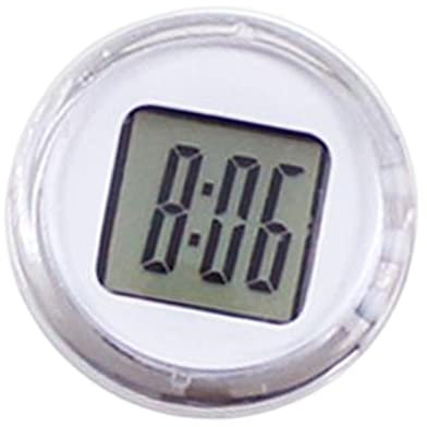 Baoblaze Motorrad-Uhr Sticky on Time Display Motorrad-Lenkeruhr 1,1 Zoll Durchmesser für Auto, Weiß