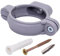 SKIR'CO Lot de 20 colliers de serrage en plastique gris pour tuyaux de 50 mm, support en plastique pour tuyaux, supports de tuyau, colliers de serrage