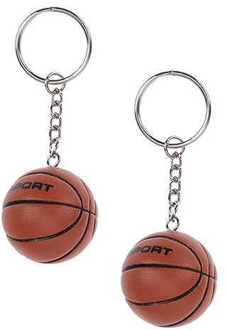 Gadpiparty 8 Pièces Pendentif De Basket-ball De Simulation Joueur De Basketball Porte-clés De Charme Porte-clés Fan De Sport Porte-clés à Breloque Basket Pu Fille Alliage