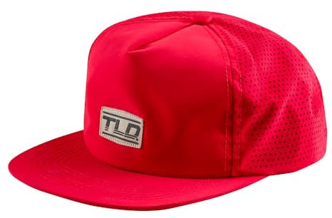 Troy Lee Designs Unstructured Snapback, Speed Patch, rot (poppy red), Einheitsgr e