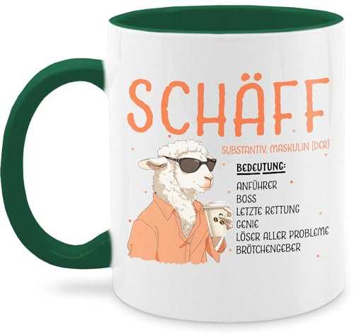Tasse Tassen 325ml - Job & Beruf - Schäff - Geschenk Chef Leiter Vorgesetzter Anführer Lustig Witzig Weihnachten - 325 ml - Dunkelgrün - geschenke fuer chefs sprüche arbeit vorgesetzten