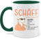 Tasse Tassen 325ml - Job & Beruf - Schäff - Geschenk Chef Leiter Vorgesetzter Anführer Lustig Witzig Weihnachten - 325 ml - Dunkelgrün - geschenke fuer chefs sprüche arbeit für kaffeetasse