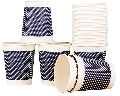 KONVER 200 bicchieri di carta usa e getta, bicchieri per collutorio, bicchieri per bevande calde e fredde, bicchieri di carta per esterni per riunioni, eventi di viaggio