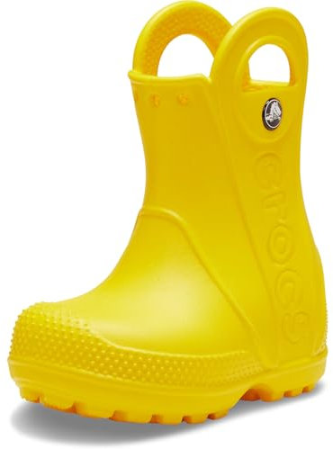 Crocs Handle It Rain Boot T, Stivali Unisex - Bambini e Ragazzi, Giallo, 25/26 EU