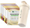 VETAIN Vegan Protein Probierset + GRATIS Shaker - 8 x 30g - 21g Protein pro Portion - Proteinpulver Probierpaket - Ohne Allergene & Sucralose - laborgeprüft & produziert in Deutschland