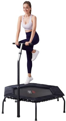 Leikefitness 127 cm Fitness-Trampolin, Cardio-Trainer, für Erwachsene und Kinder