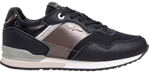 Pepe Jeans Zapatillas London Shine Negro