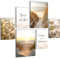 Novart Wandbilder Set Strand Meer Boho Beige - KEIN EXTRA RAHMEN BENÖTIGT - Modern Deko - Wohnzimmer Schlafzimmer Flur N034763a