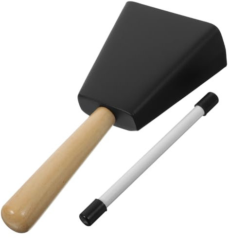 Parliky Kuhglocken Mit Griff Spielen Im Freien Kuhglockeninstrument Fußballspiele Veranstaltungen Cowbell Spiele Für Draussen Festival-krachmacher Serviceklingel Türklingel Black Hölzern