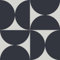 Fiula Self Adhesive Wallpaper Geometric Peel and Stick Wallpaper Dark Blue and Grey 44x1000CM Square Contact Paper Thicken Waterproof Retro Removable Vinyl Wrao Paper Living Room