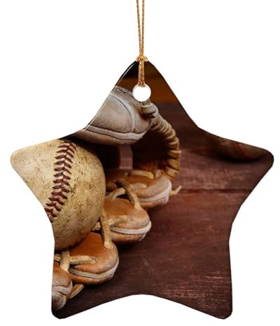 YFSGDLBN Keramik-Anhänger mit Baseball-Motiv, Keramik-Ornament