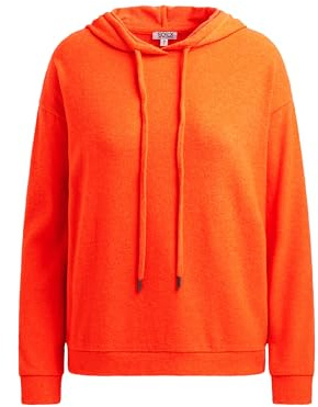 SOCCX Damen Hoodie aus Flauschstrick