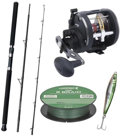 Norwegen-Combo II Ready to Fish - Angelset für Norwegen - Norwegenangeln - Angelrolle, Angelrute, Angelschnur und Pilker