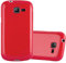 Cadorabo Hülle kompatibel mit Samsung Galaxy Trend LITE Schutzhülle TPU Silikon Case Jelly Design Slim Kratzfest Weiche Gummi mit Rundumschutz Case Hülle für Galaxy Trend LITE in Rot