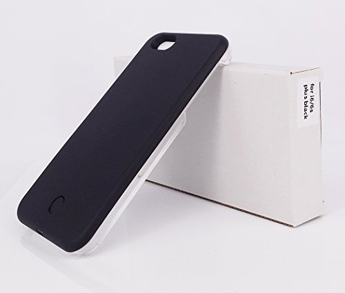 iPhone 6 Plus/6S Plus Case LED Light Up Luminous Selfie Cell Phone Case Illuminated Back Cover for Apple iPhone 6 Plus (iPhone 6 Plus / iPhone 6S Plus, Black)