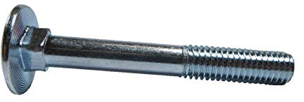 DIN 603 Schlossschrauben galv. verzinkt mit Muttern M10 x 80 mm (25) Stück