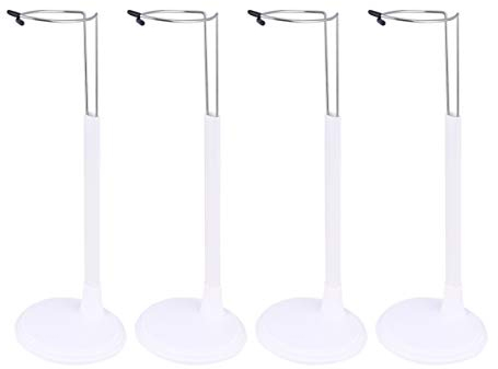4 Stücke Puppenständer Puppenhalter Mini Puppen Display Ständer Halter für Teddybär Schaufensterpuppe Puppenkleidung Actionfigur Modell