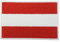 Finally Home Österreich Flagge Patch mit Klett Rückseite | 7,4 x 5 cm | Austrian Flag Klettpatches, Fahne Wappen Patches, Tactical Airsoft Klettpatch