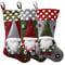 3Stk Nikolausstiefel zum Befüllen Weihnachtsstrumpf für Kamin Weihnachtssocken Personalisiert Weihnachtswichtel Figuren Wichtel Nikolausstrumpf Groß Christmas Stocking Hängende Nikolaussocken
