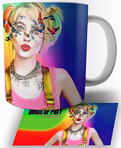 TusRelojes Birds of Prey Margot Robbie Harley Quinn Tasse en Céramique Blanche 325ml Mug