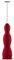 Alessi Pulcina MDL11 R Frullino Montalatte di Design, in Resina Termoplastica, Frusta in Acciaio e Batteria Ricaricabile, Rosso