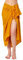 Ciffre Pareo Sarong Tuch Damen Herren - Wickelrock Strand - Strandtuch Blickdicht als Wickeltuch oder Handtuchkleid und Wickelkleid Unisex Frauen und Männer - mit Schnalle einfarbig Dunkel Gelb