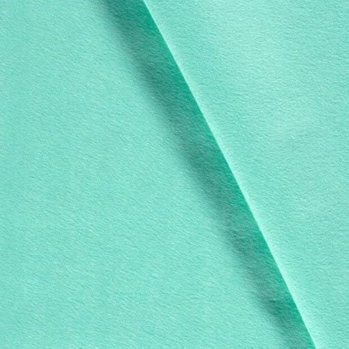 Bastelfilz Meterware - Filzstoff - Taschenfilz - Nadelfilz - Dekofilz - dünner Filz - 26 Farben Uni - 1,5 mm dick *** 50 cm x 90 cm ***, Farbe: 022 Mint