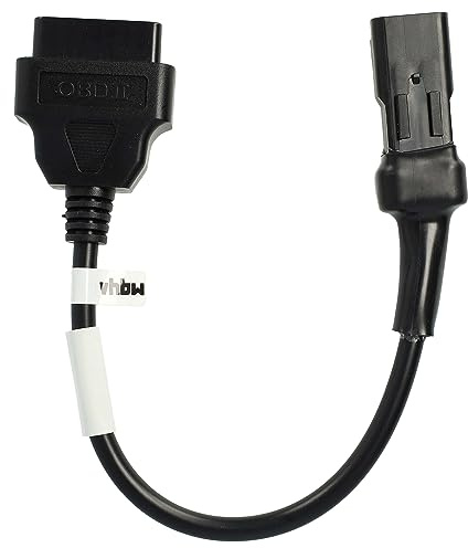 vhbw OBD Adapter 4Pin auf OBD2 16Pin kompatibel mit Ducati Monster 821 | 950, 797 Motorrad - 0,2 m