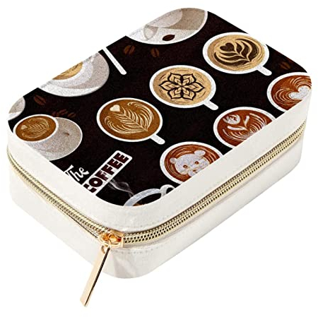 Personalizzato Viaggio Mini Contenitore di Gioielli Organizzatore Caso di Immagazzinaggio per Le Donne Delicious Latte