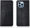 EKSIL Per Apple iPhone 13 Pro (2021) 5G 6.1 pollici custodia a libro magnetica con funzione Stend custodia in pelle con 2 slot per schede (colore: nero)