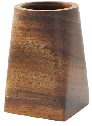 Porte-stylo en bois de noyer noir, porte-crayon simple en bois, porte-stylo, pot à stylos, organisateur de pinceaux de maquillage, pour enfant, étudiant, bureau, école, papeterie, cadeau (octogone)