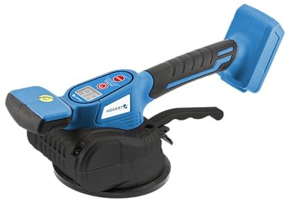 Högert Technik Vibromasseur pour carrelage, ventouse vibrante pour soulever, déplacer et poser des carreaux en céramique, vibrations, ventouse de vibration, 12 niveaux de force de vibration