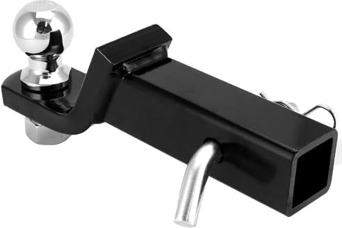 QWORK® Anhängerkupplung für Us-Fahrzeuge Gesenkt 50mm - 2800kg Traglast - 50 mm Kugelhalterung - 16mm Stift und Clip
