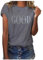 MeiLyviba T-Shirt Damen Sommer Kurzarm Mode Hemd Bluse O-Ausschnitt Motiv Sommershirt Oberteil Tops Pullover Casual Rundhals Damenbluse Kurzen Ärmel