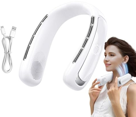 Ventilador de cuello para niños, ventilador de cuello recargable, el mejor ventilador de cuello portátil, nuestro ventilador de cuello recargable diseñado específicamente para usar, comodidad personal