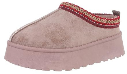 Ital Design Damen Stiefeletten mit flacher Sohle, runde Spitze, Hellbraun, Gr. 36