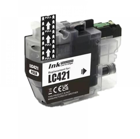 CbErFVK Kompatibel mit LC421 Ink Patrone DCP-J1050DW MFC-J1010DW DCP-J1140DW Drucker(1 Black)
