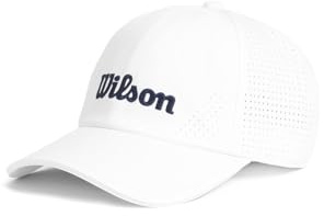 Wilson Active Perforated Tennis-Cap, Mit schnell trocknendem Band, Atmungsaktiv & schützend