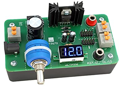 AVT3172 KIT DIY, Praktisches Werkstatt Netzteil, Bausatz, Elektronik-Bastelkit, Übungsplatine für Anfänger, Kit zum selber löten, Konstruktionsspielzeug